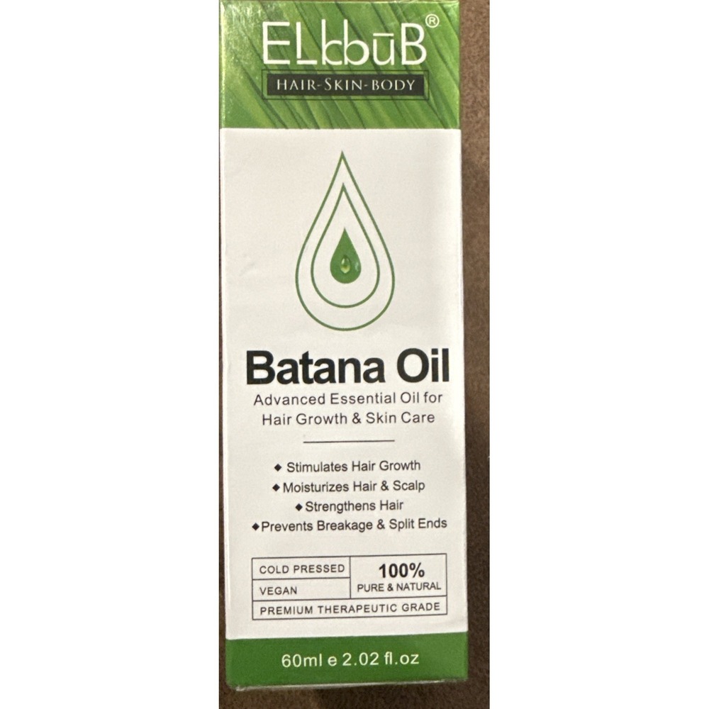 Ellcbub Batana Oil 60mL – 100% Natural Hair Growth, Skin, & Scalp Treatment